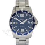 RELÓGIO LONGINES HYDROCONQUEST AUTOMÁTICO REF. L3.642.4. CAIXA EM AÇO INOXIDÁVEL, ASSINADA LONGINES, MEDE 41mm. VIDRO EM CRISTAL DE SAFIRA. COROA EM AÇO INOXIDÁVEL, ASSINADA LONGINES. MÁQUINA AUTOMÁTICA LONGINES. PULSEIRA EM AÇO INOXIDÁVEL, ASSINADA LONGINES. FUNCIONANDO, PORÉM NÃO REVISADO. GARANTIA DE AUTENTICIDADE. PAGAMENTO PODE SER FEITO EM ATÉ 12X NOS CARTÕES DE CRÉDITO COM CUSTO OPERACIONAL DE 13% DO VALOR. OS LANCES SÃO IRREVOGÁVEIS E IRRETRATÁVEIS. RETIRE SUAS DÚVIDAS ENTRANDO EM CONTATO PELO NOSSO WHATSAPP (51) 98118-7815.