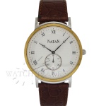 RELÓGIO NATAN REF. MD3261. CAIXA EM AÇO INOXIDÁVEL, BEZEL COM ACABAMENTO DOURADO, ASSINADA NATAN. MEDE 42.5mm. VIDRO EM CRISTAL MINERAL. MÁQUINA QUARTZ. PULSEIRA EM COURO, ASSINADA NATAN. FUNCIONANDO, PORÉM NÃO REVISADO. GARANTIA DE AUTENTICIDADE. PAGAMENTO PODE SER FEITO EM ATÉ 12X NOS CARTÕES DE CRÉDITO COM CUSTO OPERACIONAL DE 13% DO VALOR. OS LANCES SÃO IRREVOGÁVEIS E IRRETRATÁVEIS. RETIRE SUAS DÚVIDAS ENTRANDO EM CONTATO PELO NOSSO WHATSAPP (51) 98118-7815.
