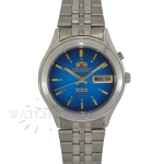 RELÓGIO ORIENT CRYSTAL 3 ESTRELAS. AUTOMÁTICO. CAIXA EM AÇO INOXIDÁVEL, ASSINADA ORIENT. MEDE 36mm. VIDRO EM CRISTAL MINERAL. COROA EM AÇO INOXIDÁVEL. MÁQUINA AUTOMÁTICA JAPONESA ORIENT CAL. EMZ2. PULSEIRA EM AÇO INOXIDÁVEL, ASSINADA ORIENT. IMPECÁVEL ESTADO DE CONSERVAÇÃO. FUNCIONANDO, PORÉM NÃO REVISADO. GARANTIA DE AUTENTICIDADE. PAGAMENTO PODE SER FEITO EM ATÉ 12X NOS CARTÕES DE CRÉDITO COM CUSTO OPERACIONAL DE 13% DO VALOR TOTAL DA ARREMATAÇÃO. OS LANCES SÃO IRREVOGÁVEIS E IRRETRATÁVEIS. RETIRE SUAS DÚVIDAS ENTRANDO EM CONTATO PELO NOSSO WHATSAPP (51) 98118-7815.