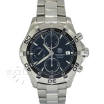 RELÓGIO TAG HEUER AQUARACER CRONÓGRAFO CALIBRE 16. REF. CAF2110. CAIXA EM AÇO INOXIDÁVEL, ASSINADA TAG HEUER. MEDE 41mm. VIDRO EM CRISTAL DE SAFIRA. COROA EM AÇO INOXIDÁVEL, ASSINADA TAG HEUER. MÁQUINA AUTOMÁTICA TAG HEUER CALIBRE 16. PULSEIRA EM AÇO INOXIDÁVEL, ASSINADA TAG HEUER.  RELÓGIO FUNCIONANDO, REVISADO, 1 ANO DE GARANTIA. GARANTIA DE AUTENTICIDADE. PAGAMENTO PODE SER FEITO EM ATÉ 12X NOS CARTÕES DE CRÉDITO COM CUSTO OPERACIONAL DE 13% DO VALOR TOTAL DA ARREMATAÇÃO. OS LANCES SÃO IRREVOGÁVEIS E IRRETRATÁVEIS. RETIRE SUAS DÚVIDAS ENTRANDO EM CONTATO PELO NOSSO WHATSAPP (51) 98118-7815.