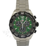 RELÓGIO TAG HEUER FÓRMULA 1 CRONÓGRAFO **2025 - NOVO, SEM USO** REF. CAZ101AP.BA0842. CAIXA EM AÇO INOXIDÁVEL, ASSINADA TAG HEUER. MEDE 43mm. VIDRO EM CRISTAL DE SAFIRA. COROA EM AÇO INOXIDÁVEL, COM ACABAMENTO EM PVD NEGRO, ASSINADA TAG HEUER. MÁQUINA QUARTZ TAG HEUER. PULSEIRA EM AÇO INOXIDÁVEL, ASSINADA TAG HEUER. FECHO EM AÇO INOXIDÁVEL, ASSINADO TAG HEUER. RELÓGIO NOVO, SEM USO, ACOMPANHA ESTOJO E DOCUMENTOS TAG HEUER. GARANTIA ABERTA EM 24/09/25. GARANTIA INTERNACIONAL ATÉ 24/09/2027. GARANTIA DE AUTENTICIDADE. PAGAMENTO PODE SER FEITO EM ATÉ 12X NOS CARTÕES DE CRÉDITO COM CUSTO OPERACIONAL DE 13% DO VALOR TOTAL DA ARREMATAÇÃO. OS LANCES SÃO IRREVOGÁVEIS E IRRETRATÁVEIS. RETIRE SUAS DÚVIDAS ENTRANDO EM CONTATO PELO NOSSO WHATSAPP (51) 98118-7815.