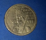 Moeda/ Brasil , Flor de cunho , peça 100 reis Comemorativa Vicentina !! Ano 1932 !! Indio !!  !! valor de mercado muito maior !!