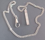 Relogio - Corrente para relogio de bolso !! com grampo e presilha para cinto !! material grosso em cor de prata !! comprimento de cerca de 40cm !!