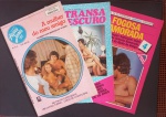 Revista - 3 revistas Eroticas !! Transa' Escuro !!'+ A mulher do meu amigo !! + fogosa namorada !! proibido para menores de 18 anos !! fotonovelas eroticas !!! em preto e branco e coloridas !! acervo de colecionador !!