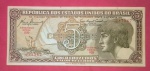 Cedula ;Brasil  - valor de 5 cruzeiros (indio) !! Serie 009 - soberba   !!  Valor de estimativa de mercado = 30,00 Reais !! complete sua coleção em material  soberba  !!