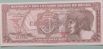 Cedula - Brasil !! valor de 5 cruzeiros tipo indio !! !! serie 106 !!  !! bom  valor de mercado !! estado flor de estampa !! estimativa de mercado = 30,00 Reais !!