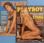 2 Revistas - Playboy !! Syang !! Selvagem , Sarada e Sensual !!! Mais a Maryeva Até a ultima gotinha !! acervo de colecionador edição de 2002 e 2003 !!
