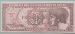 Cedula - Brasil !! valor de 5 cruzeiros tipo indio !! !! serie 049 !! baixa impressão !! alto valor de mercado !! estado flor de estampa !! estimativa de mercado = 100,00 Reais !!