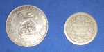moeda/ Prata !!! Inglaterra - Six pence ano 1912 !! E 10 cent /ano 1910 !!  Holanda !!