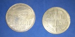 2 Moedas / Brasil - prata !!!  2000 Réis 1936 Santos Dumont e 2000 Réis / Caxias ano 1935     !!!!!   !! 
