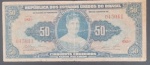 cedula do BraSIL !! VALOR DE 50 CRUZEIROS AZUL !! SERIE 685 a mbC !! VALOR ESTIMADO CERCA DE 100,00 Reais !!!