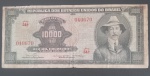 Cedula - Brasil - valor de 10.000 Mil Cruzeiros - valor legal !! figura de Santos Dumont !! circulação de 1966 ate 1971 !! estado MBC !! serie 54A , valor de mercadom cerca de 120,00 Reais