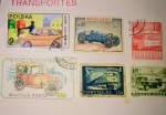 Filatelia -  6 selos Estrangeiros  , tema de Transportes !! Todos diferentes !!! ! !   !!!  !!! 