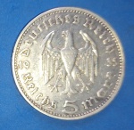 Moeda/ Alemanha prata !! comemorativa 1847/1934 !!! valor de 5 Markos !!! com patina de época !!!