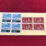 Filatelia, 2 quadras - centenário de Aracaju - 1855/1955 + comemorativo da Marinha !!!