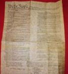 Colecionismo, Cópia da 1° e única constituição dos EUA, Sovenir vendido em Antiquário do arquivo nacional, EUA!!!