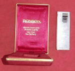 Colecionismo- Isqueiro marca  RONSOL !!eletronico a Gás !! Na caixa original !! Precisa colocar gás  !! !! Acervo de colecionador !!  