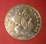 Moeda - Portugal !! material prata !! valor de 5 escudos !! ano de 1947 !! alto valor internacional !!