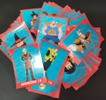 Colecionismo - 64 Figurinhas auto colantes !! Album Dragon Ball- Z !!! todas diferentes !! em perfeito estado !! acervo de colecionador !! Raridades , dificil de aparecer !!