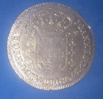 moeda / Brasil -prata !!! 640 Reis - B ( casa da moeda da Bahia )  ano 1809 !! Data muito escassa !!! Catalogo marca 700,00 Reais !!!