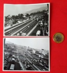 2 Fotos da Avenida Brasil, Preto e branco , década de 1980, trecho que hoje esta totalmente diferente , tamanho de 12 cm x 8 cm