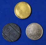 3 Fixas - todas diferentes ., valor de 100 Réis / mercadorias e telefonica local do Brasil !!!  tempo dos orelhoes !11acervo de colecionador !!   !!