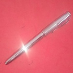 Caneta - modelo da Coleção Agostini !! ponta tinteiro de tungstenio tipo Iridium !! made in Germany !! cor cromada !! acervo de colecionador !! com carga descartavel !!