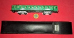 Colecionismo- Vagão de trem , miniatura, réplica perfeita do expresso oriente, material plastico, comp. = 25cm altura de 5cm. Perfeito estado com embalagem original. acervo de colecionador
