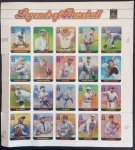 Filatelia - conjunto de 20 selos comemorativos dos USA !! motivo de Baisebol !! todos os craques mais famosos !! acervo de colecionador !! acervo de colecionador , alto valor internacional !!