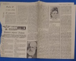 colecionismo- folha de jornal de 1971 !!! , cronicas sobre a história do Brasil - Pedro II e o seu colar de amantes !!! ... desde seu primeiro amor até sua maior idade !!!