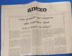 colecionismo 2 folhas de jornal de 1971 !!! Qual será o futuro do Dollar ??? , e SHOW no verão carioca !!! acrobacias nas ruas cariocas !!! Impensavel nos dias de Hoje !!!
