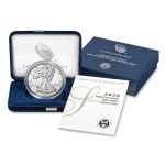 Moeda do Estados Unidos: 1 Dolar 2020 Proof (Espelhada) - American Silver Eagle - Tipo 1 - 31.103 grams - Prata .999 - 40.60mm - Flor de Cunho Exepcional - Acompanha Estojo bem superior a moeda que é UNCIRCULATED, tambem possui certificado.