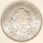 Moeda do Brasil: 2000 Réis 1912 - Estrelas Ligadas - Flor de Cunho - Belo brilho de cunhagem -  Prata