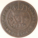 Moeda do Brasil: XL Réis 1815 Rio -  -  Cobre