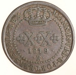 Moeda do Brasil: XX Réis 1819 Rio - Soberba  -  Cobre