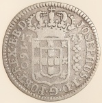 Moeda do Brasil: 160 Réis 1773 (L) SUBQ - Al P180 - Prata - MBC+