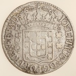 Moeda do Brasil: 320 Réis 1753 (R) - Al P241 - Prata - Sob-