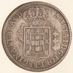 Moeda do Brasil: 160 Réis 1787 (L) - Coroa Baixa - Al P344 - Prata - Sob-