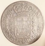 Moeda do Brasil: 640 Réis 1800 B Data Emendada 1799- Al P370 - Prata - MBC/Sob