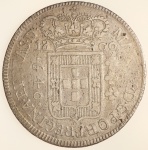 Moeda do Brasil: 640 Réis 1800 B - Al P370a - Prata - Sob-