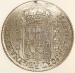 Moeda do Brasil: 640 Réis 1800 B - Al P383 - Prata - Sob-