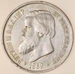 Moeda do Brasil: 2000 Réis 1869 - Al P634 - Prata - Sob