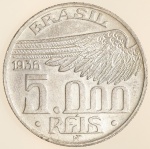 Moeda do Brasil: 5000 Réis 1936 - Soberba / Flor de Cunho 