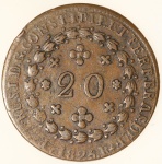 Moeda do Brasil: 20 Réis 1825 Rio