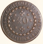 Moeda do Brasil: 20 Réis 1825 Rio
