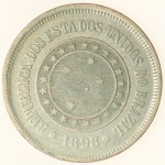 Moeda do Brasil: 100 Réis 1898 - Niquel