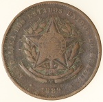 Moeda do Brasil: 20 Réis 1889 - Bronze