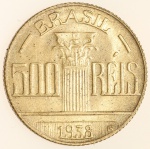 Moeda do Brasil: 500 Réis 1938 - Flor de Cunho 