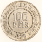 Moeda do Brasil: 100 Réis 1926  - Cuproníquel