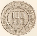 Moeda do Brasil: 100 Réis 1932 - Al V086 - Niquel - Sob -